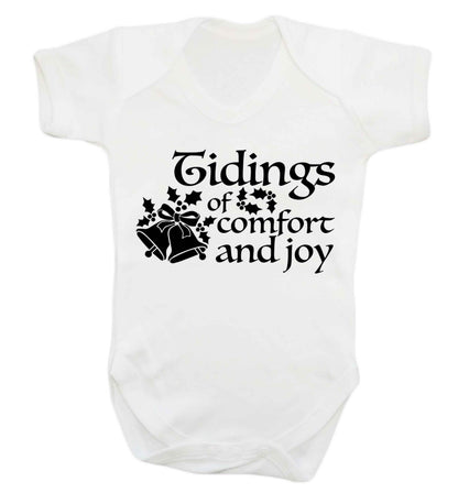 Tidings of comfort and joy Baby Vest white 18-24 months
