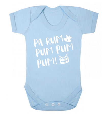 Pa rum pum pum pum! Baby Vest pale blue 18-24 months