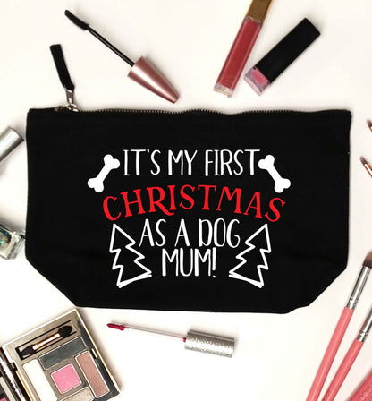It's my first Christmas as a dog mum! black makeup bag
