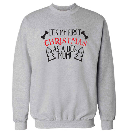 It's my first Christmas as a dog mum! Adult's unisex grey Sweater 2XL
