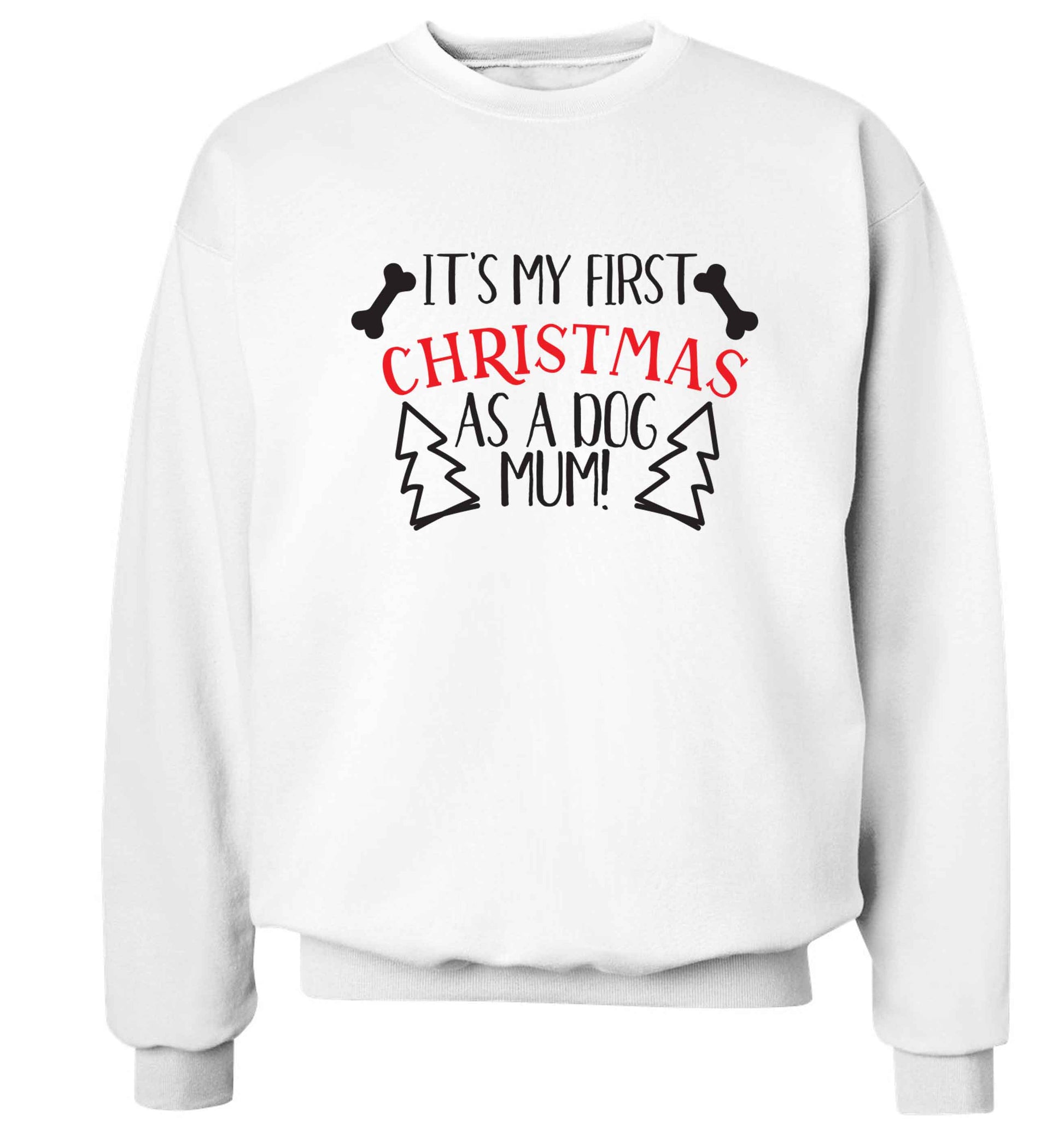 It's my first Christmas as a dog mum! Adult's unisex white Sweater 2XL
