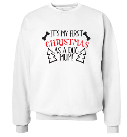 It's my first Christmas as a dog mum! Adult's unisex white Sweater 2XL