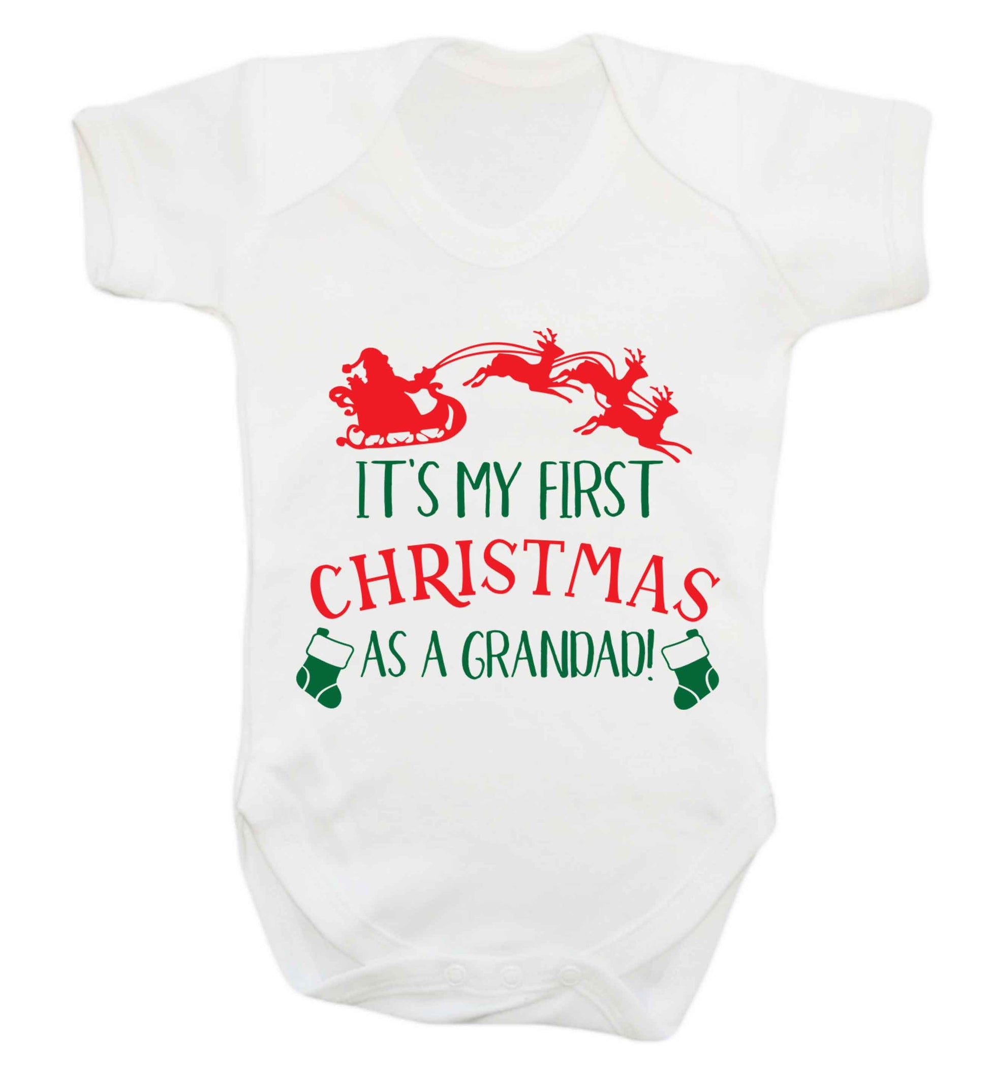 It's my first Christmas as a grandad! Baby Vest white 18-24 months