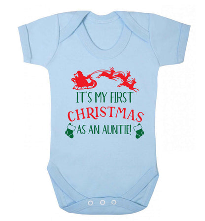 It's my first Christmas as an auntie! Baby Vest pale blue 18-24 months