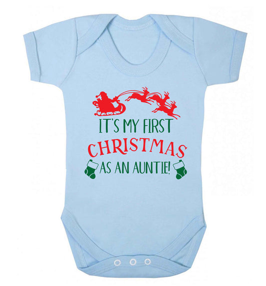 It's my first Christmas as an auntie! Baby Vest pale blue 18-24 months