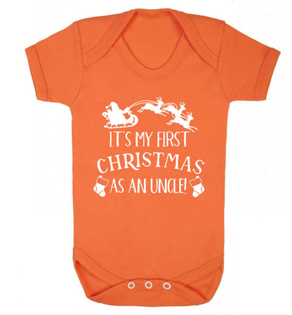 It's my first Christmas as an uncle! Baby Vest orange 18-24 months
