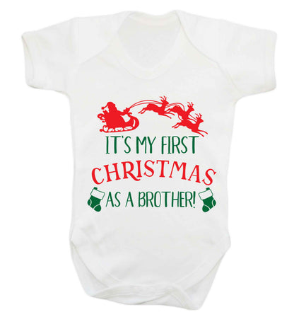 It's my first Christmas as a brother! Baby Vest white 18-24 months