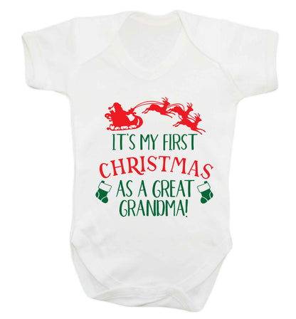 It's my first Christmas as a great grandma! Baby Vest white 18-24 months