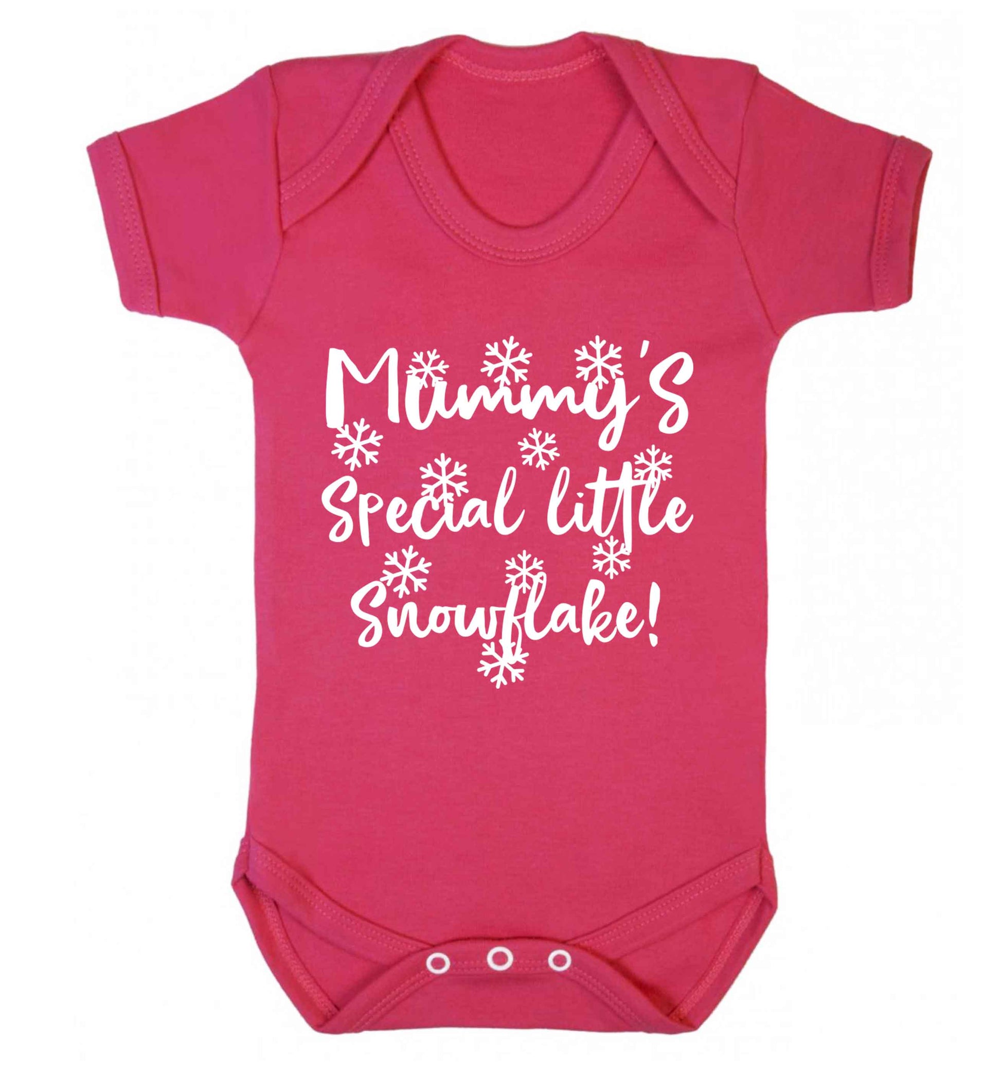 Mummy's special little snowflake Baby Vest dark pink 18-24 months