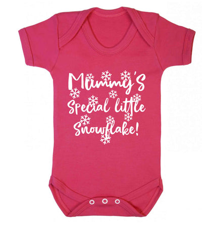 Mummy's special little snowflake Baby Vest dark pink 18-24 months