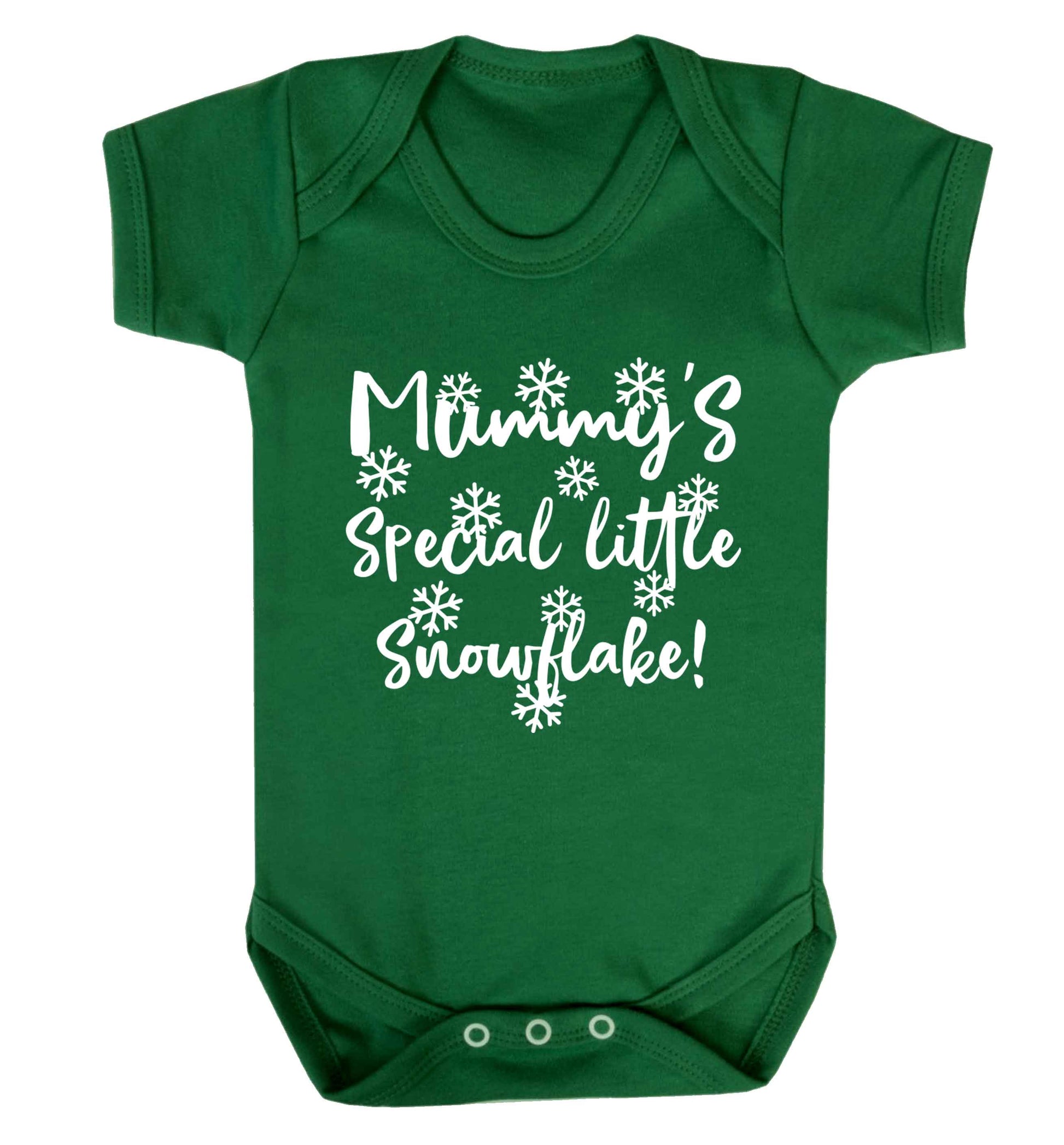 Mummy's special little snowflake Baby Vest green 18-24 months