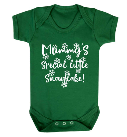 Mummy's special little snowflake Baby Vest green 18-24 months