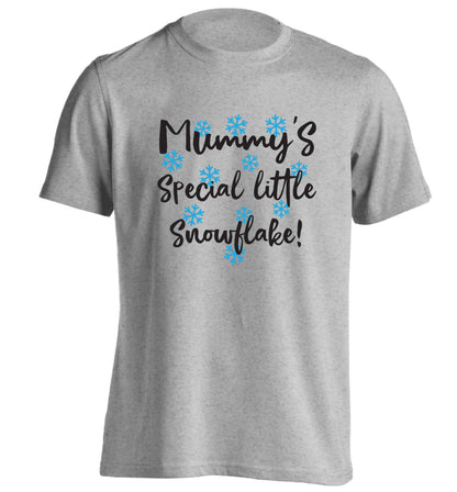 Mummy's special little snowflake adults unisex grey Tshirt 2XL