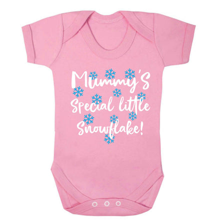 Mummy's special little snowflake Baby Vest pale pink 18-24 months