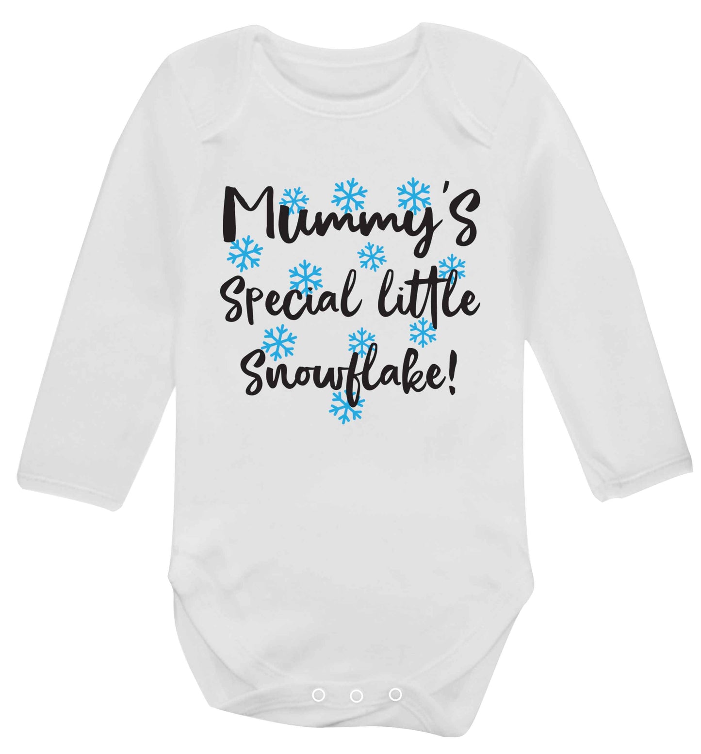 Mummy's special little snowflake Baby Vest long sleeved white 6-12 months
