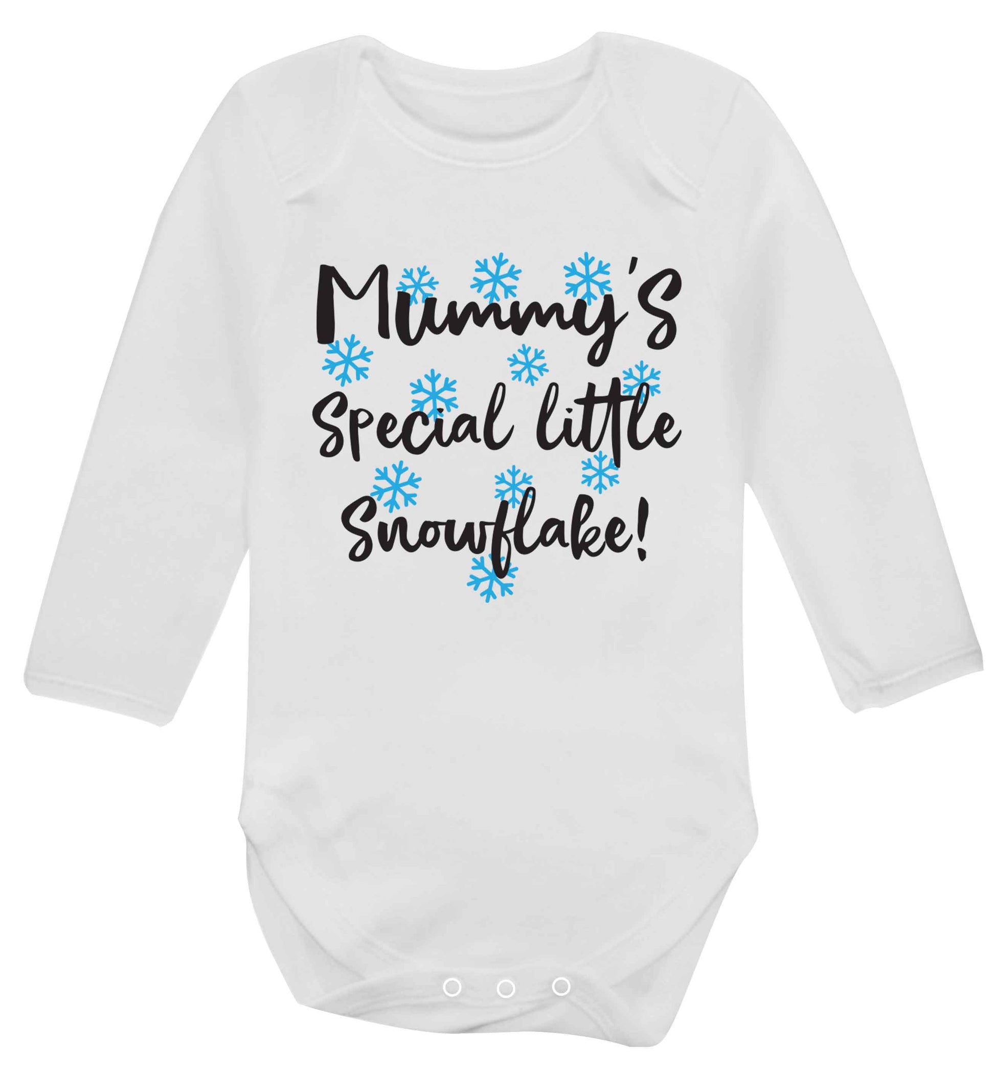Mummy's special little snowflake Baby Vest long sleeved white 6-12 months