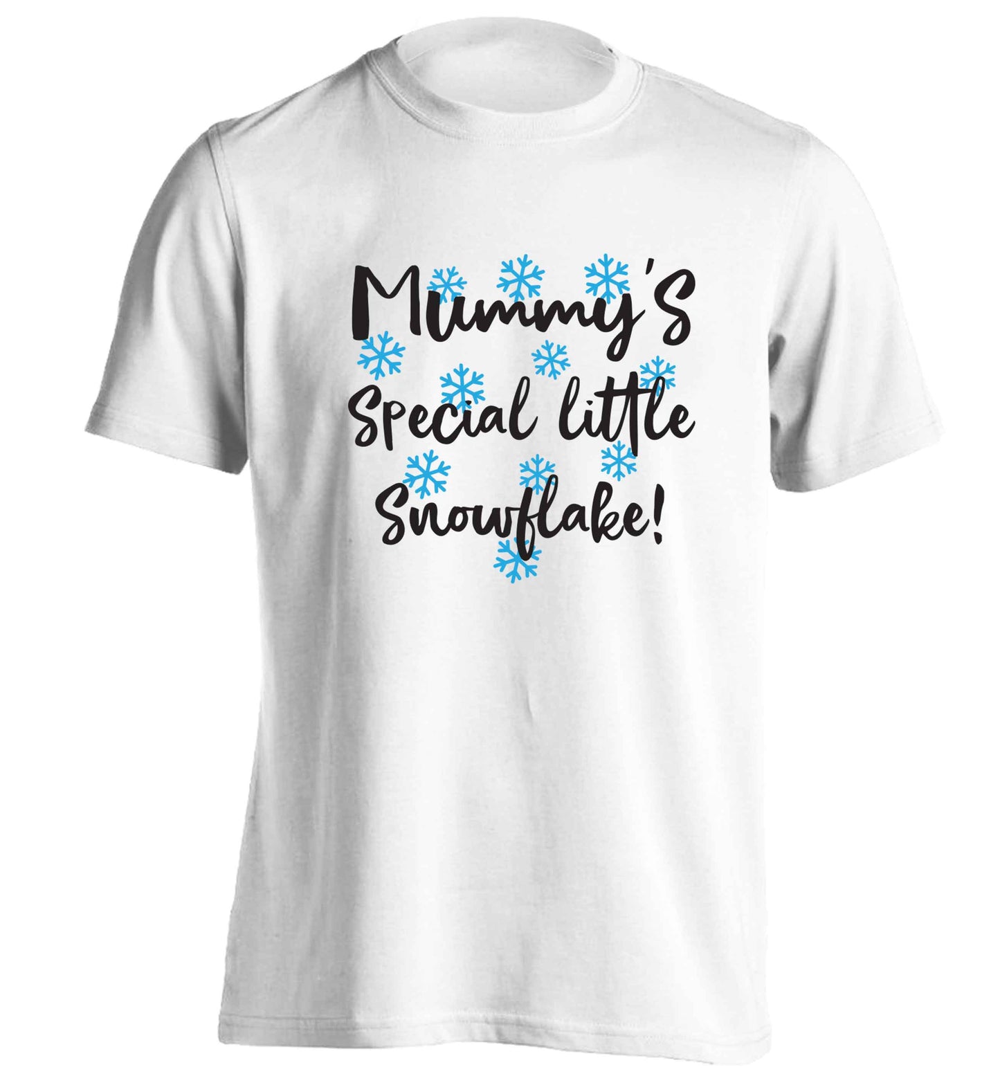 Mummy's special little snowflake adults unisex white Tshirt 2XL