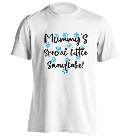 Mummy's special little snowflake adults unisex white Tshirt 2XL