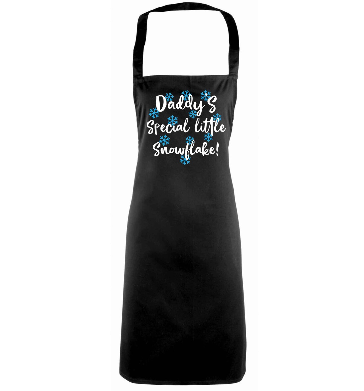 Daddy's special little snowflake black apron