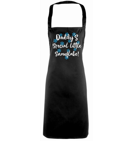 Daddy's special little snowflake black apron