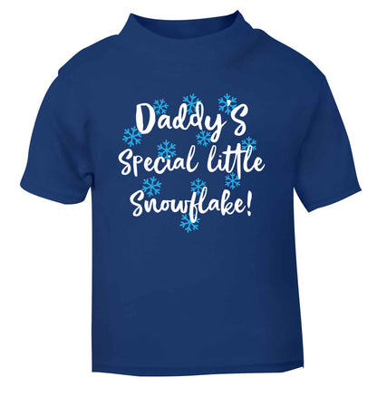Daddy's special little snowflake blue Baby Toddler Tshirt 2 Years