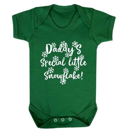 Daddy's special little snowflake Baby Vest green 18-24 months