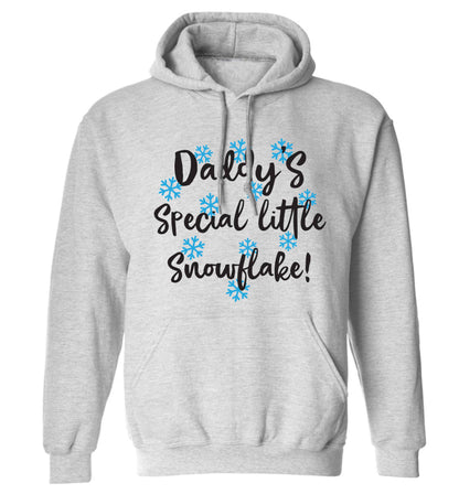 Daddy's special little snowflake adults unisex grey hoodie 2XL