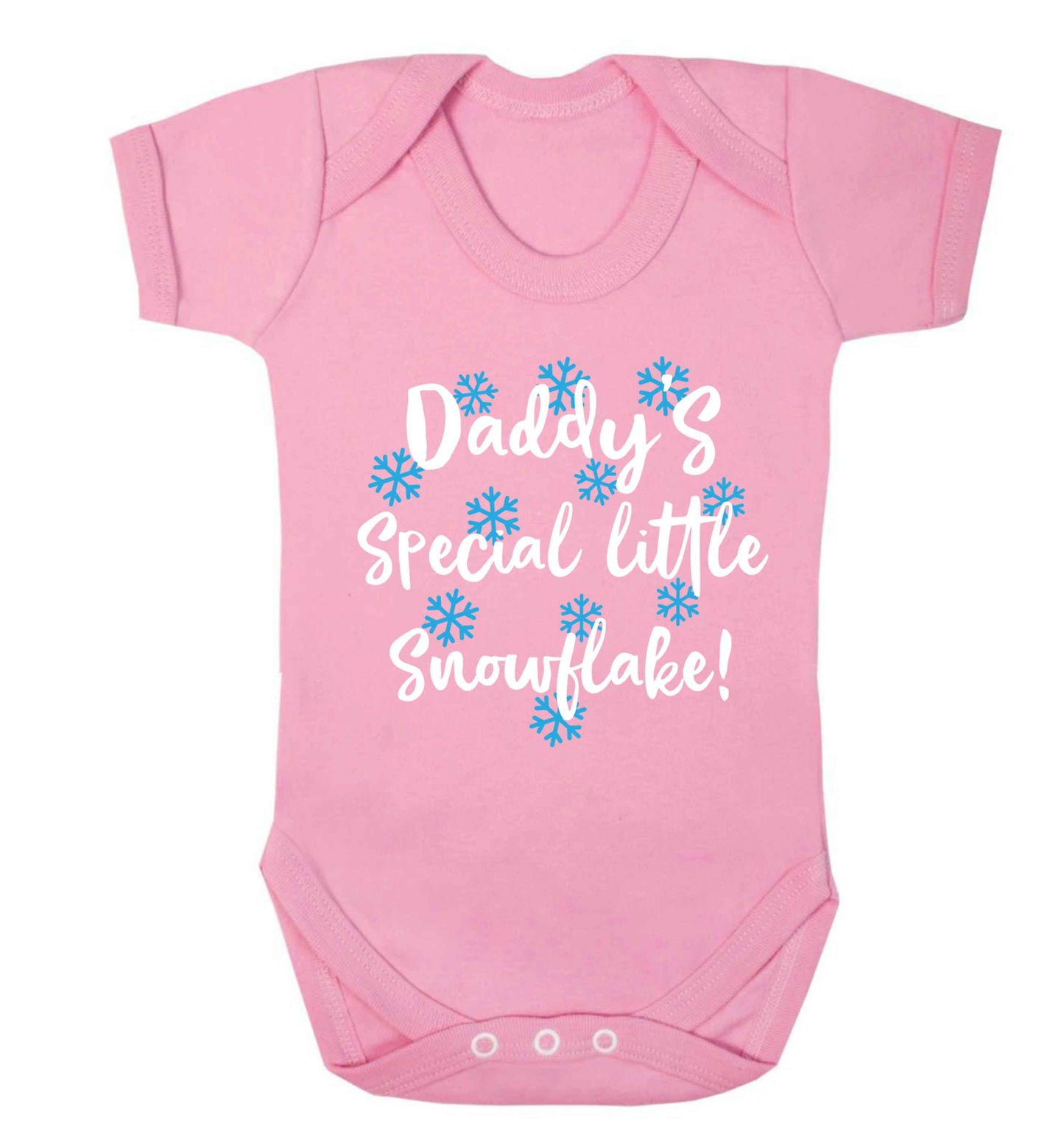 Daddy's special little snowflake Baby Vest pale pink 18-24 months