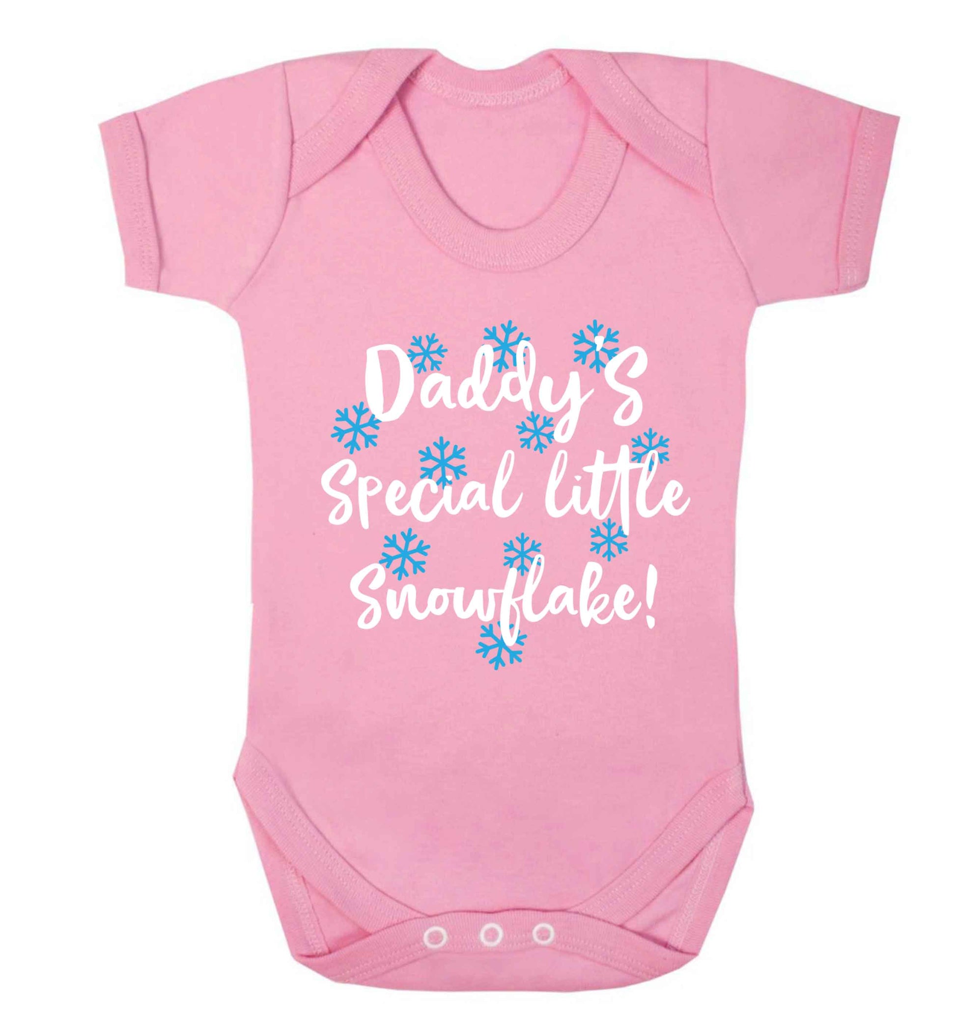Daddy's special little snowflake Baby Vest pale pink 18-24 months