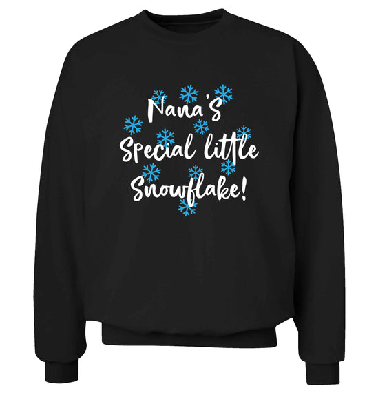 Nana's special little snowflake Adult's unisex black Sweater 2XL