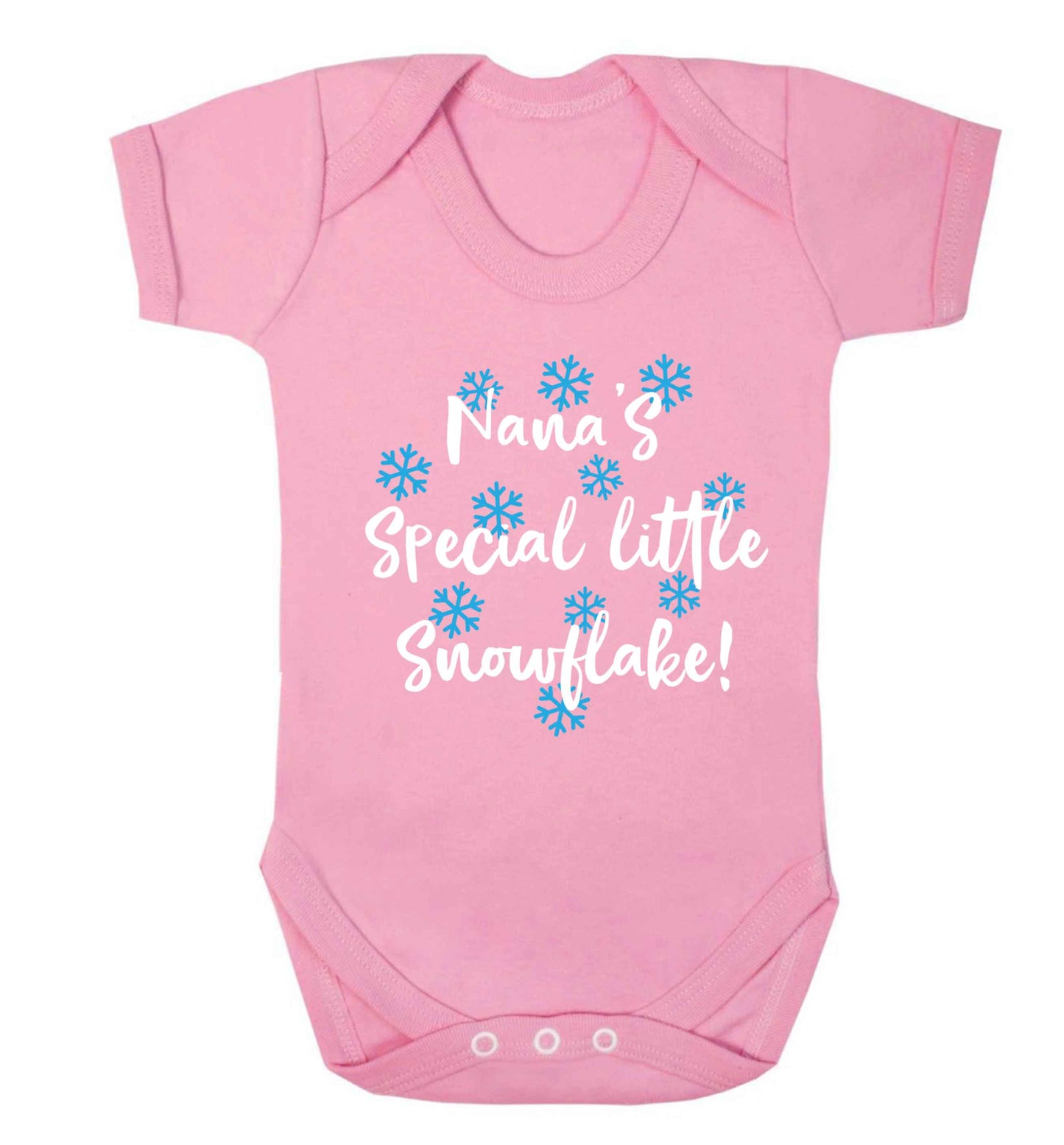 Nana's special little snowflake Baby Vest pale pink 18-24 months