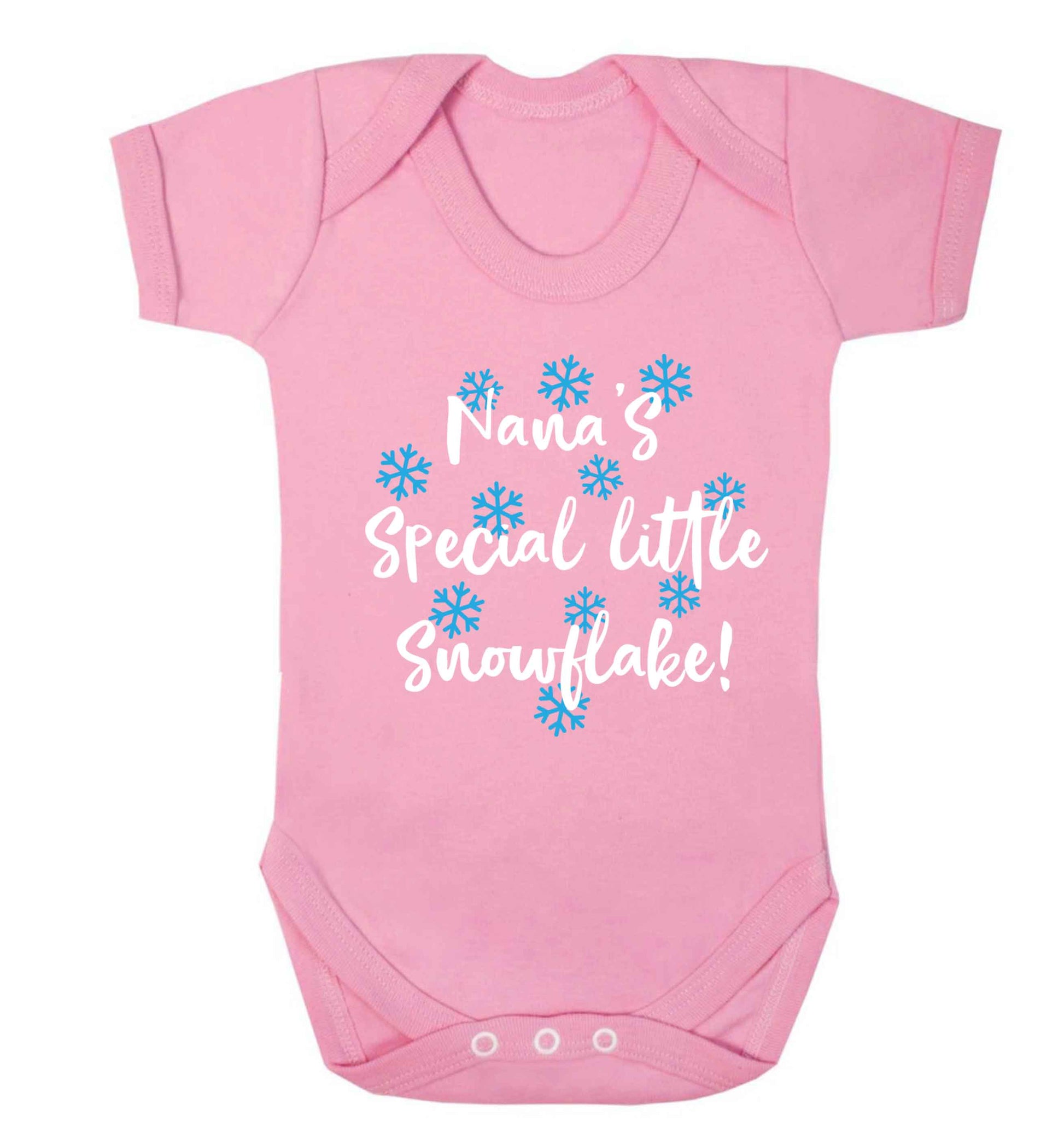 Nana's special little snowflake Baby Vest pale pink 18-24 months