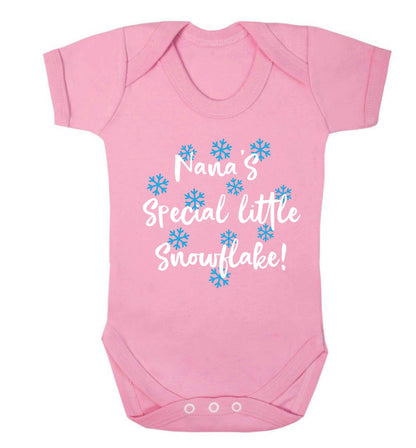 Nana's special little snowflake Baby Vest pale pink 18-24 months