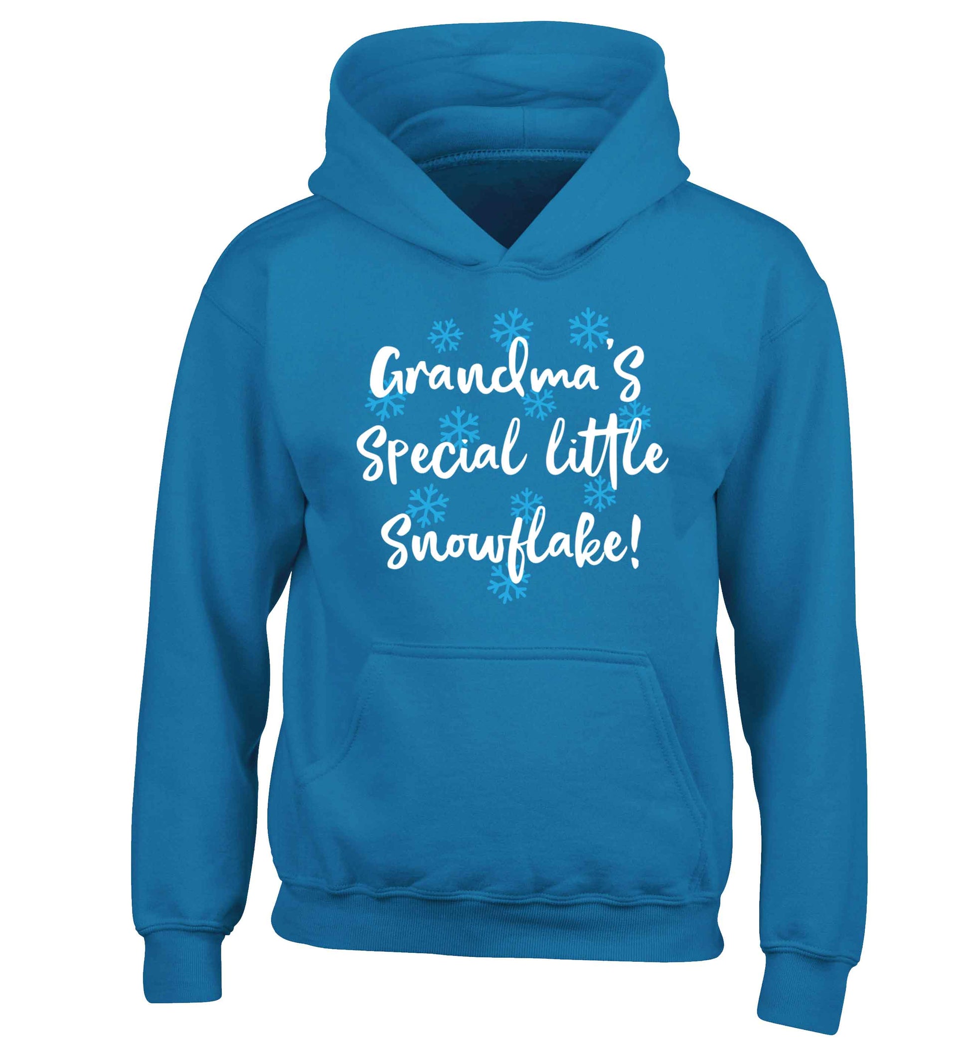 Grandma's special little snowflake children's blue hoodie 12-13 Years