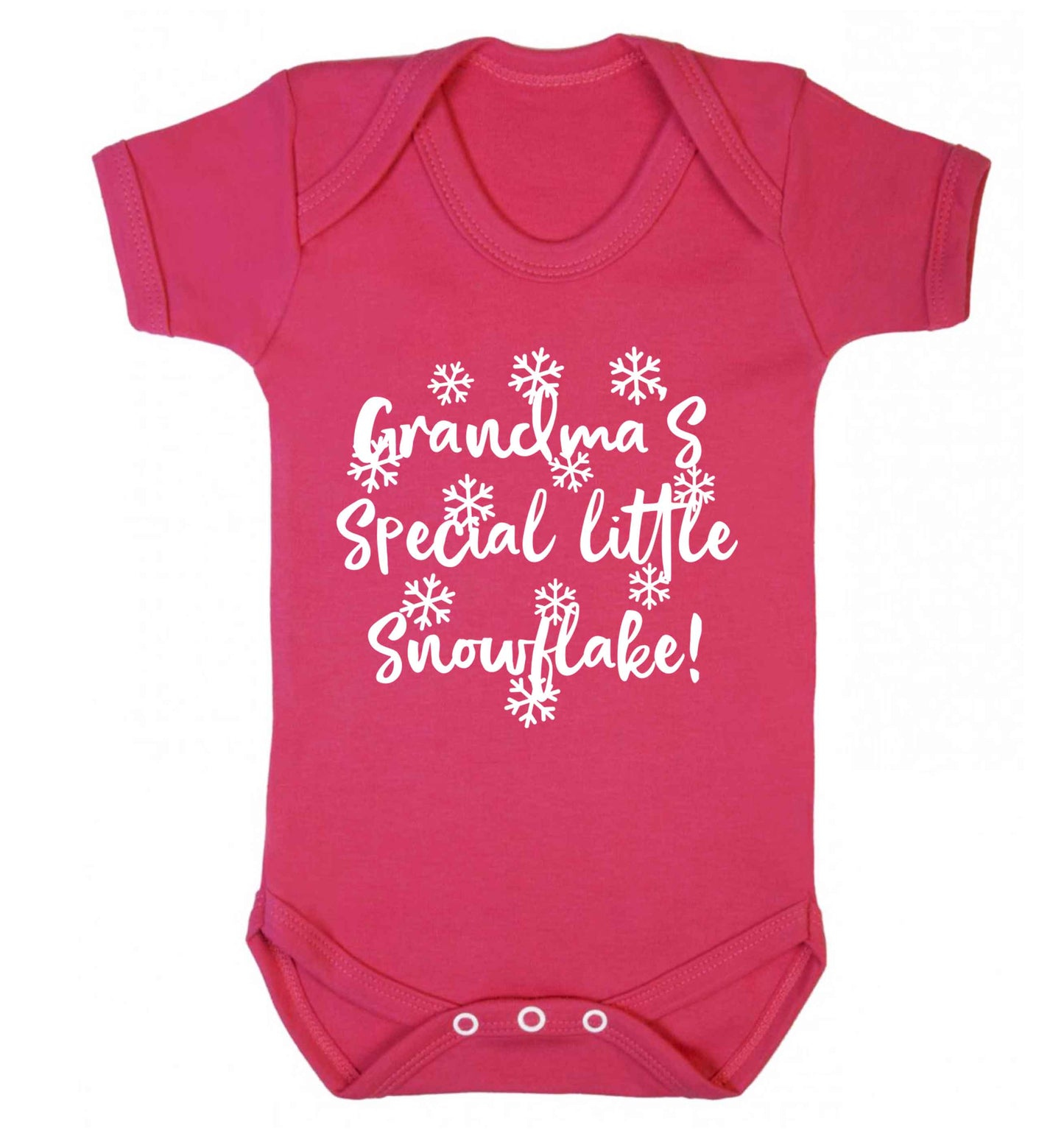 Grandma's special little snowflake Baby Vest dark pink 18-24 months
