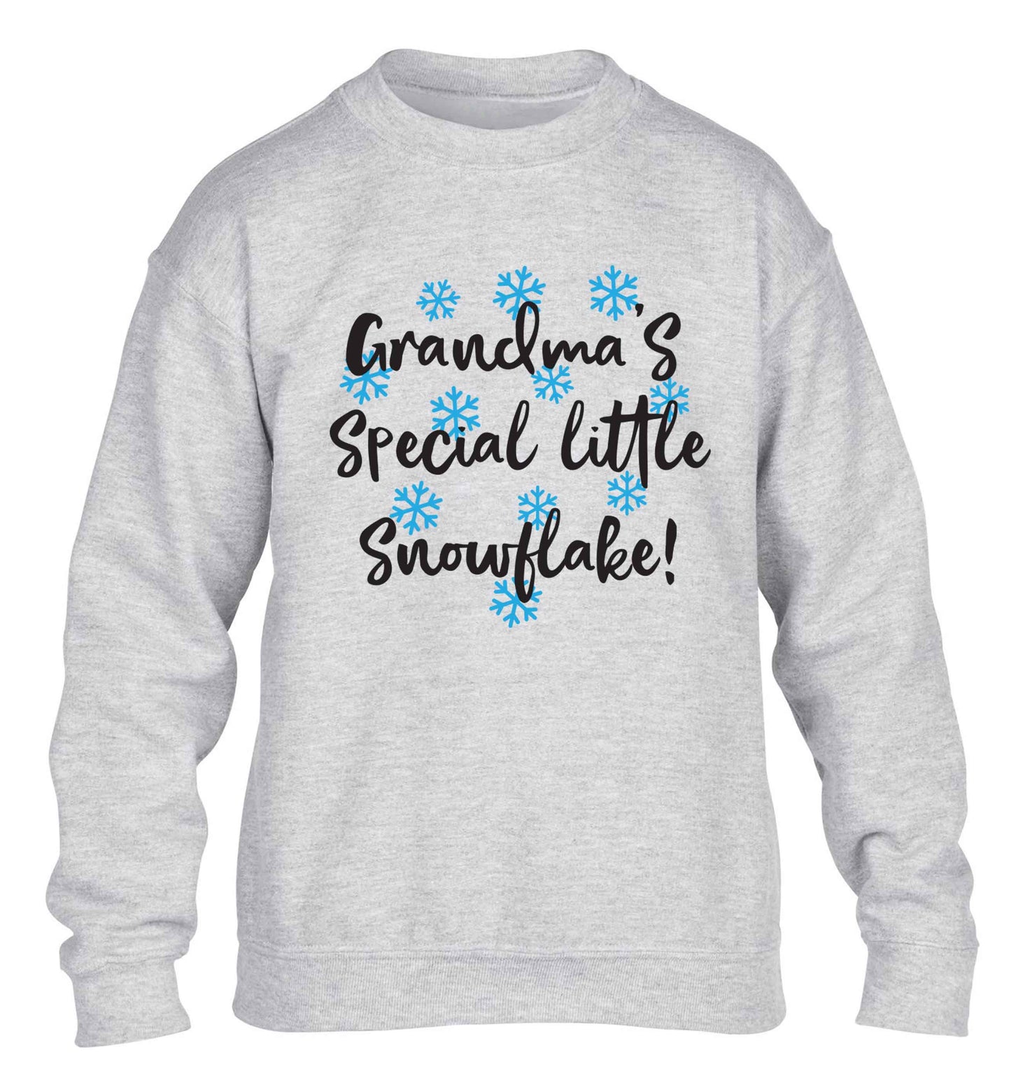 Grandma's special little snowflake children's grey sweater 12-13 Years