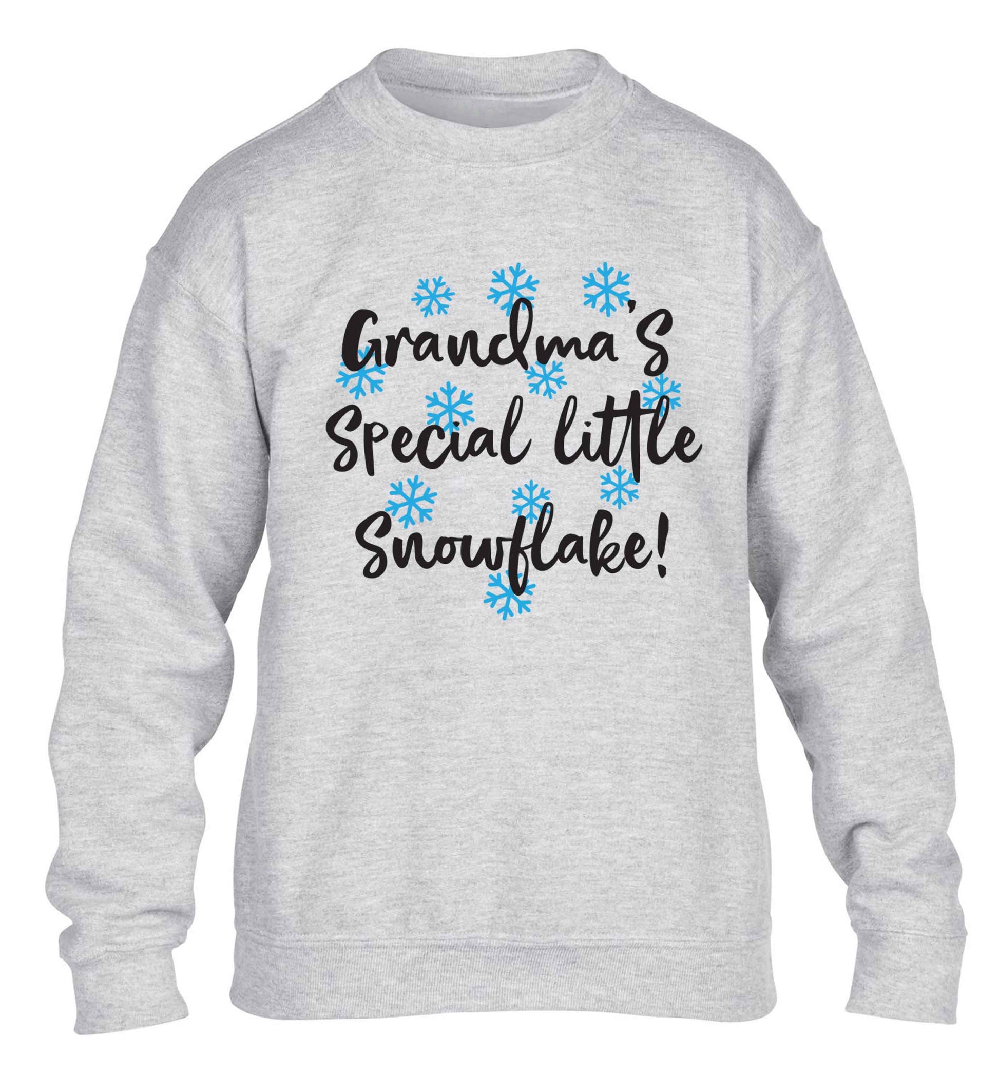 Grandma's special little snowflake children's grey sweater 12-13 Years