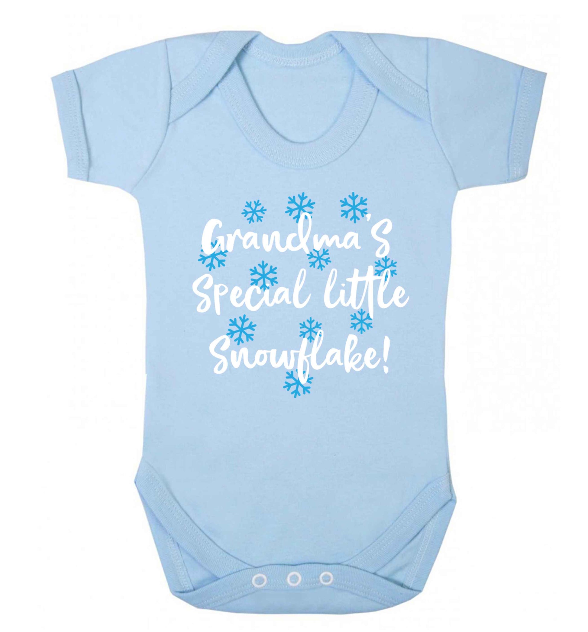 Grandma's special little snowflake Baby Vest pale blue 18-24 months