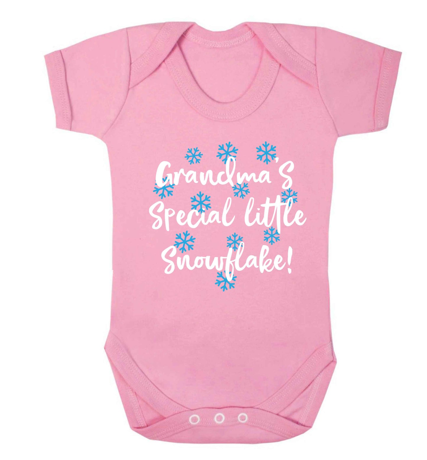 Grandma's special little snowflake Baby Vest pale pink 18-24 months
