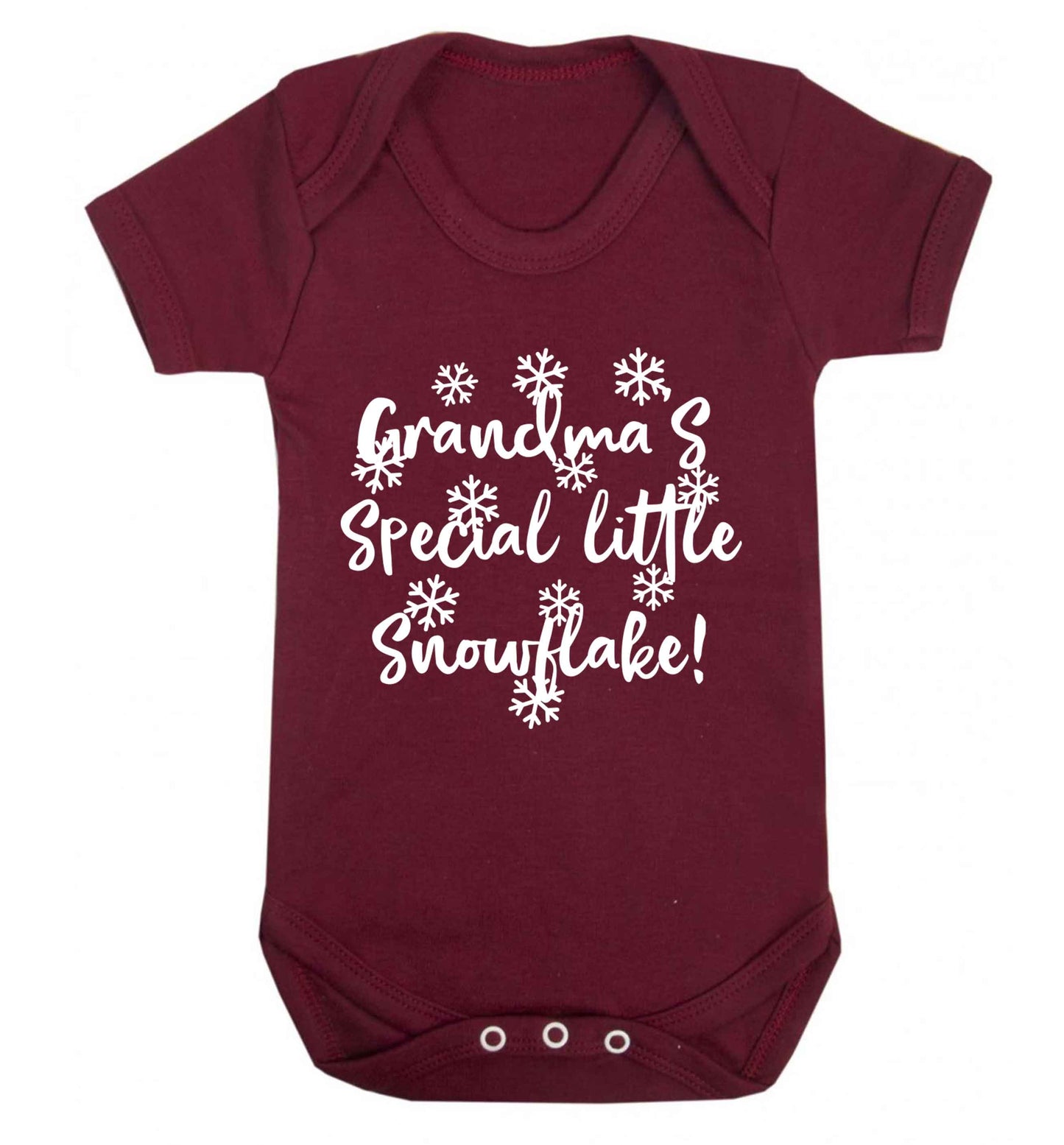 Grandma's special little snowflake Baby Vest maroon 18-24 months