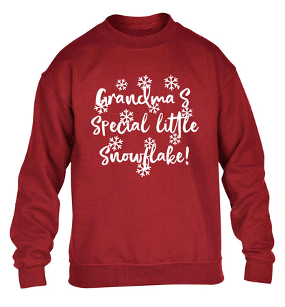 Grandma's special little snowflake children's grey sweater 12-13 Years