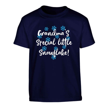 Grandma's special little snowflake Children's navy Tshirt 12-13 Years