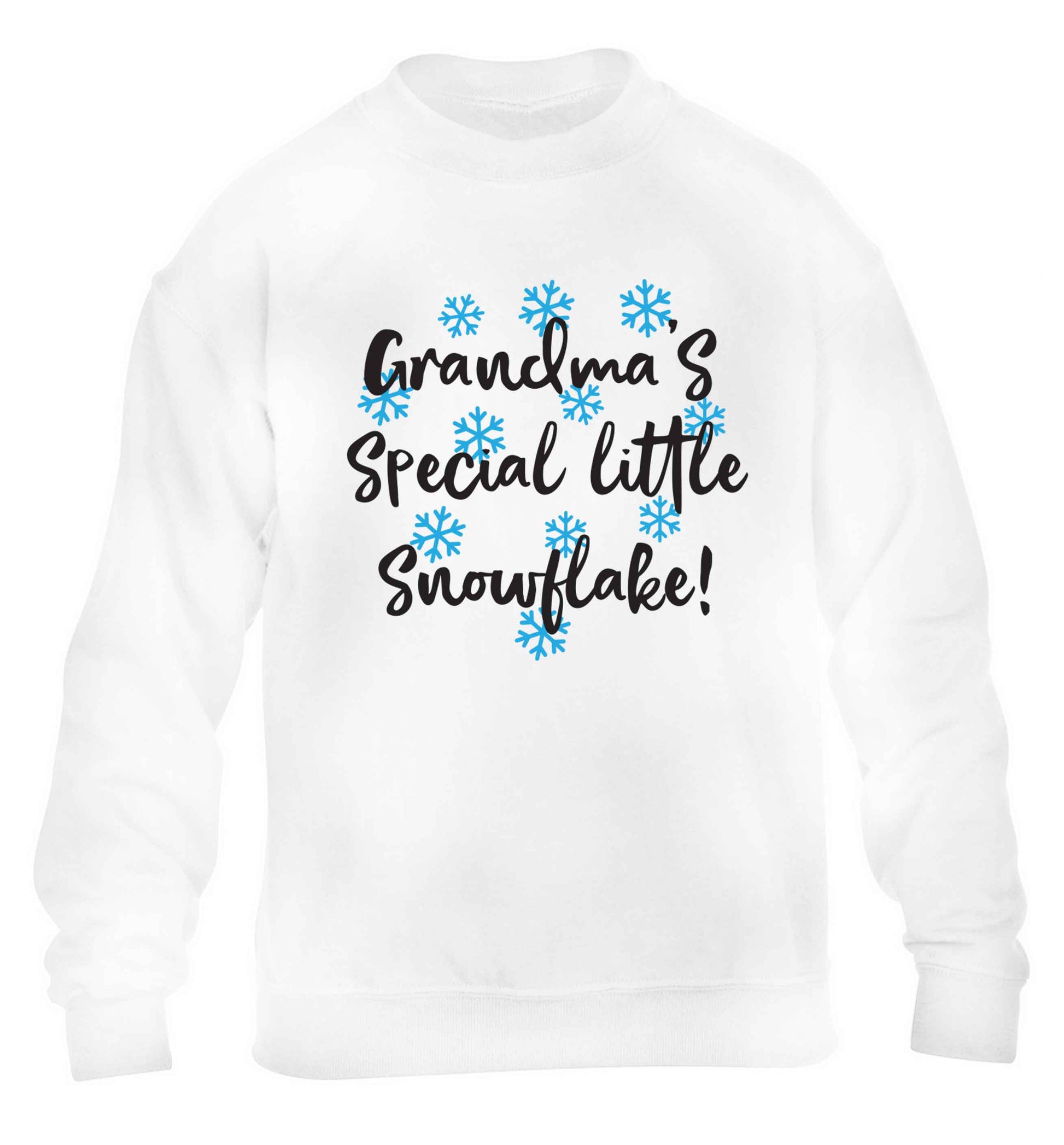 Grandma's special little snowflake children's white sweater 12-13 Years