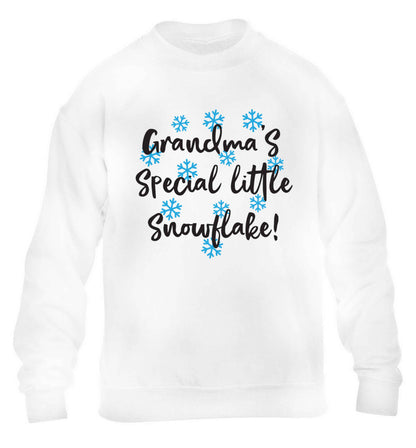 Grandma's special little snowflake children's white sweater 12-13 Years