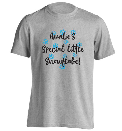 Auntie's special little snowflake adults unisex grey Tshirt 2XL