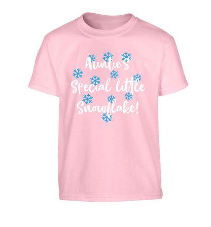 Auntie's special little snowflake Children's light pink Tshirt 12-13 Years