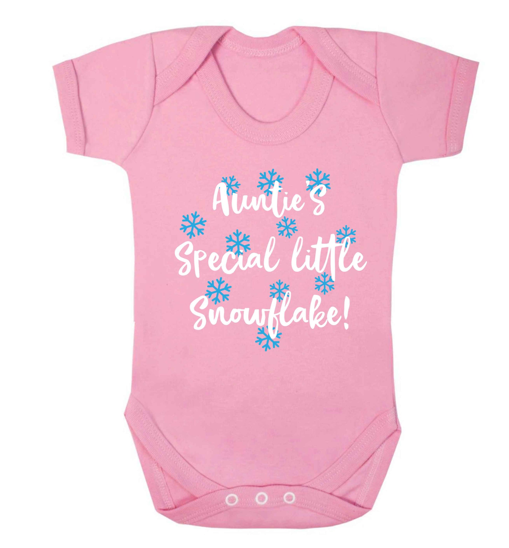 Auntie's special little snowflake Baby Vest pale pink 18-24 months