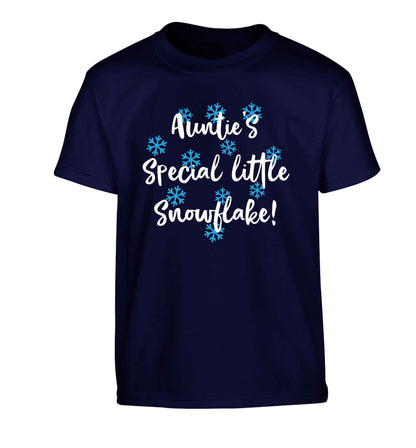 Auntie's special little snowflake Children's navy Tshirt 12-13 Years