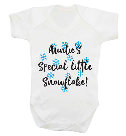 Auntie's special little snowflake Baby Vest white 18-24 months