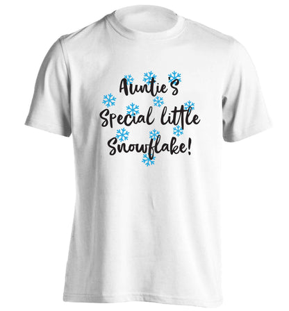 Auntie's special little snowflake adults unisex white Tshirt 2XL